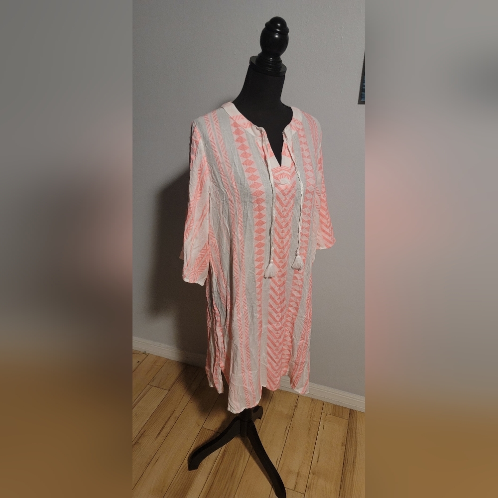 Goa Beachwear by Japna Patterned Swimsuit Cover-up - Size L